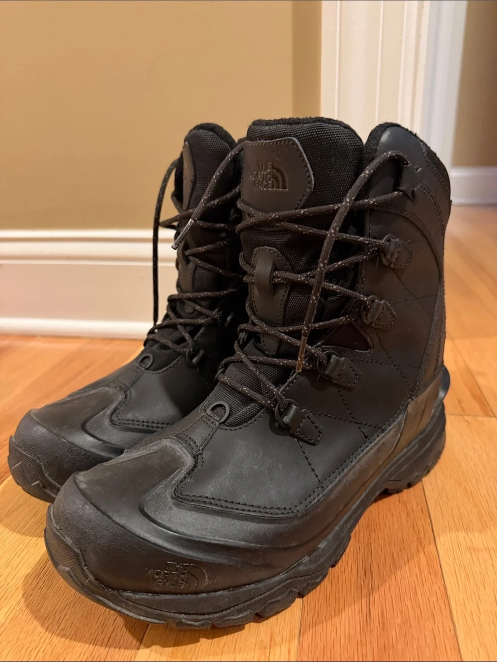 The North Face Men's Black Waterproof Lace-Up Winter Boots